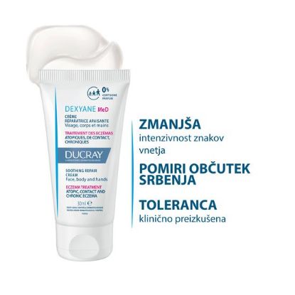 DU dexyane med pomirjujoca obnovitvena krema 30 ml namen