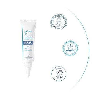 DU keracnyl pp+ krema proti nepravilnostim 30 ml spredaj