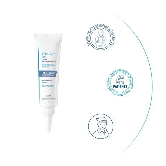 DU keracnyl pp+ krema proti nepravilnostim 30 ml spredaj