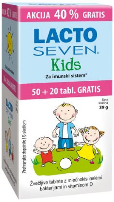 Lacto Seven Kids 50+20 gratis akcija 40%