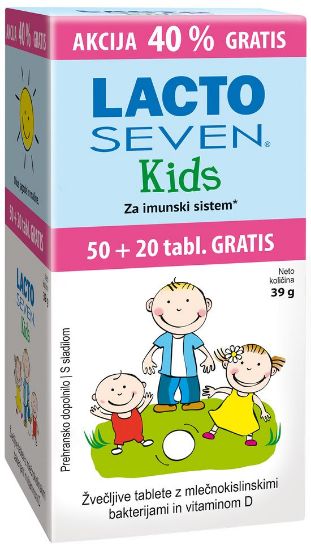 Lacto Seven Kids 50+20 gratis akcija 40%