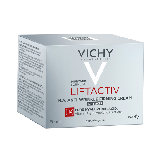 Vichy Liftactiv Hyaluronic Specialist H.A. dnevna krema za suho kožo, embalaža izdelka