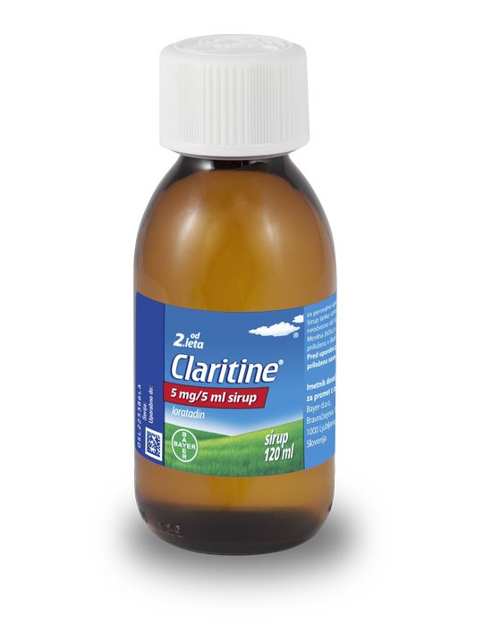 Claritine 5 mg/5 ml sirup, 120 ml | Celjske lekarne