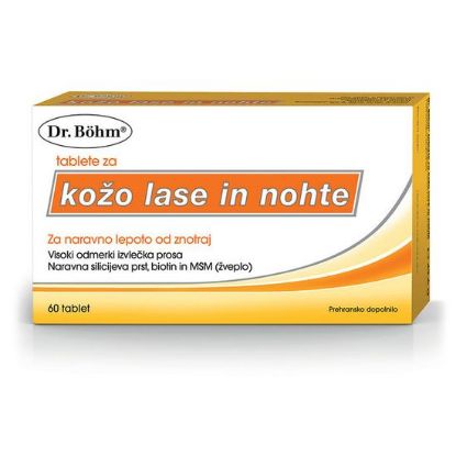  tablete za kozo lase in nohte 60 tbl