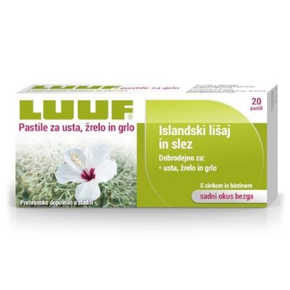 Luuf pastile za usta zrelo in grlo 20 pastil