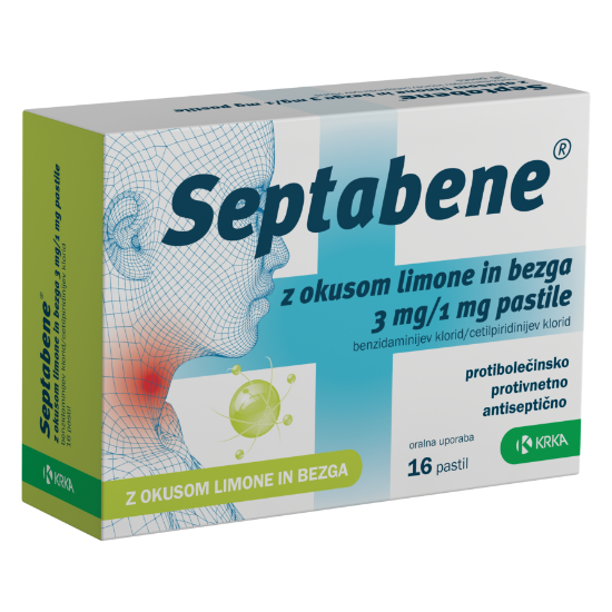 Septabene pastile limona bezeg, pri vnetem in bolečem grlu