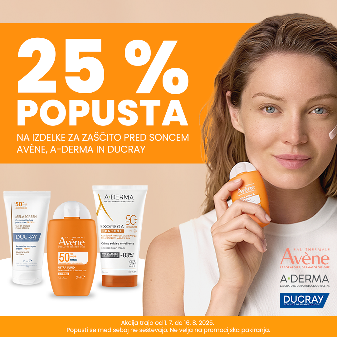 A-derva, Ducray, Avene sun do 16,8