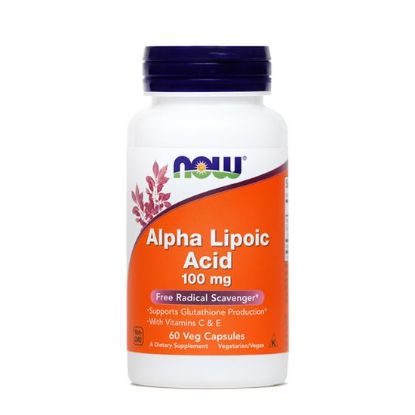 NOW ALFA LIPOICNA KISLINA_100 mg, 60 kps