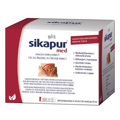 Sikapur Med gel za želodec in črevesje v vrečkah, medicinski pripomoček za lajšanje prebavnih težav