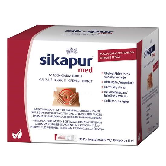 Sikapur Med gel za želodec in črevesje v vrečkah, medicinski pripomoček za lajšanje prebavnih težav