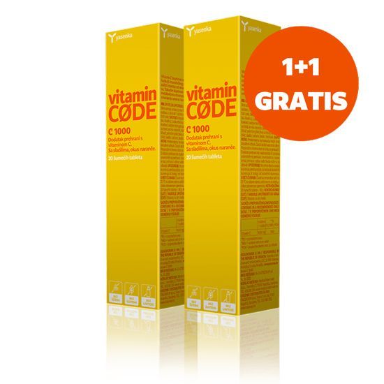 yasenka vitamin code C 1000 1+1 gratis sumece tbl
