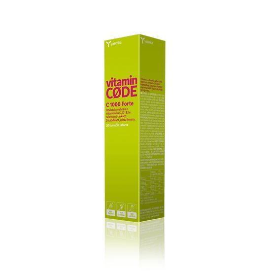 yasenka vitamin code C 1000 forte 20 sum tablet