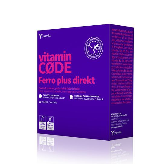 yasenka vitamin code ferro plus direkt 20 vreck