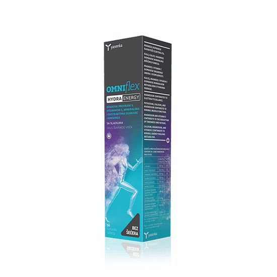 yasenka omniflex hydra energy, 20 šumečih tablet