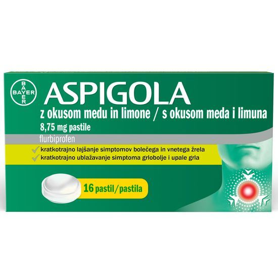 Aspigola z okusom limone 16 pastil