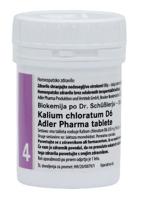 adler pharma kalium chloratum d6 homeopatsko zdravilo