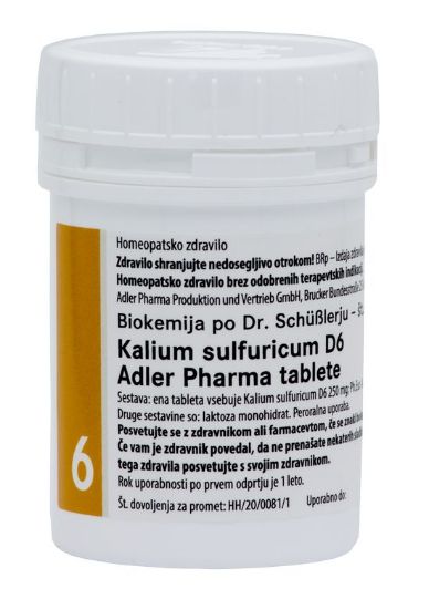 adler phrama kalium sulfuricum d6 homeopatsko zdravilo