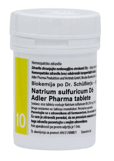  adler phrama natrium sulfurizum d6 homeopatsko zdravilo