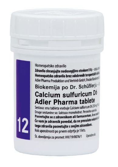adler pharma calcium sulfurcum d6 homeopatsko zdravilo
