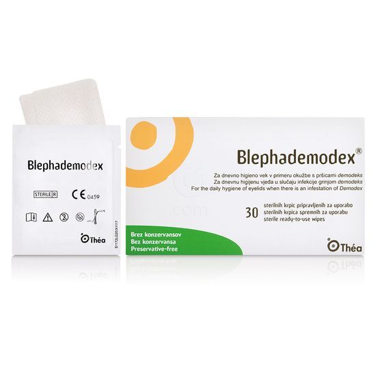blephademodex krpice za dnevno higieno vek, 30 krpic