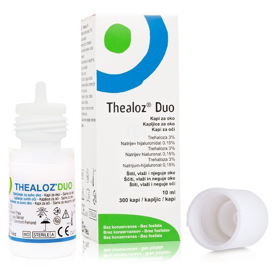 thealoz duo kapljice za oci, 10 ml