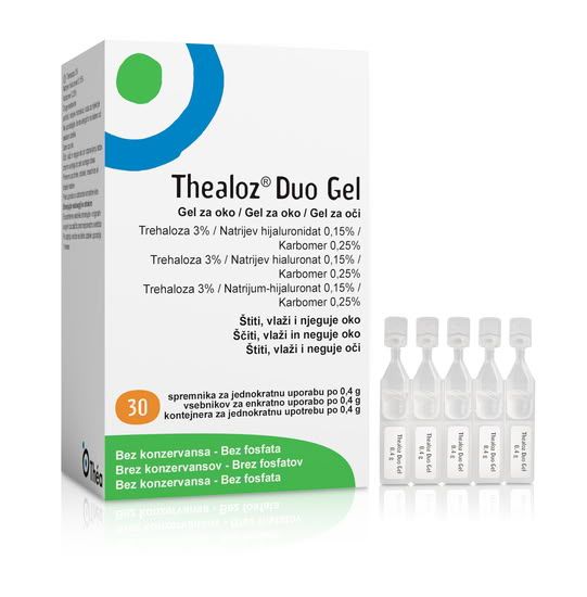 Embalaža Tehaloz dus gel, po 30 vsebnikov
