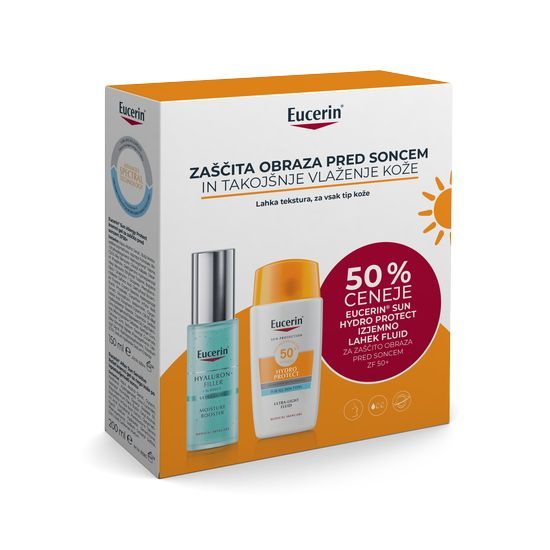 Eucerin zaščita obraza pred soncem in takojšnje vlaženje kože pakiranje
