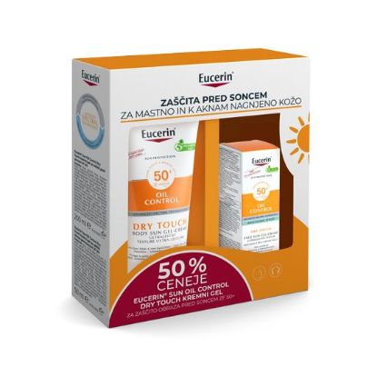 eucerin zaščita pred soncem za mastno in k aknam nagnjeno kožo pakiranje