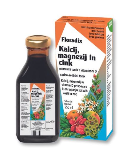 Kalcij, magnezij in cink tonik 250 ml