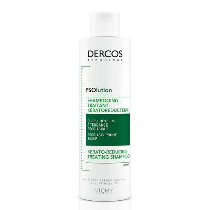 Steklenička Vichy Dercos PSOLUTION šampona za lasišče, nagnjeno k luskavici, 200 ml