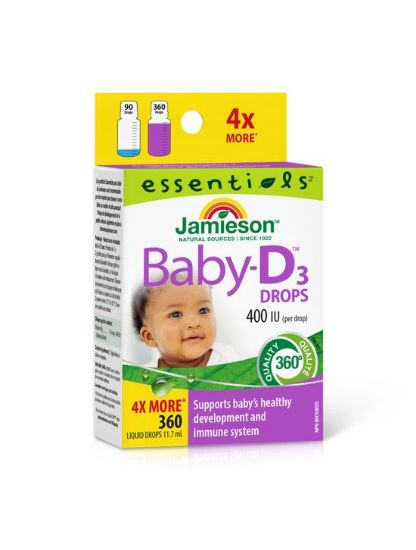 Preskoči na začetek galerije slik Jamieson BABY Vitamin D3 10 μg (400 i.e.), kapljice