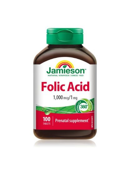 Jamieson Folna kislina 1000 μg, 100 tablet