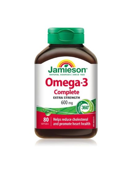 Jamieson Omega-3 Complete 600 mg, 80 kapsul