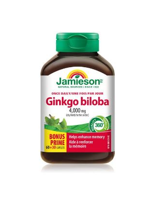 Jamieson Ginko Biloba 4000 mg, 90 tablet