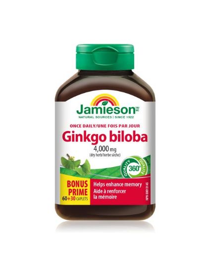Jamieson Ginko Biloba 4000 mg, 90 tablet