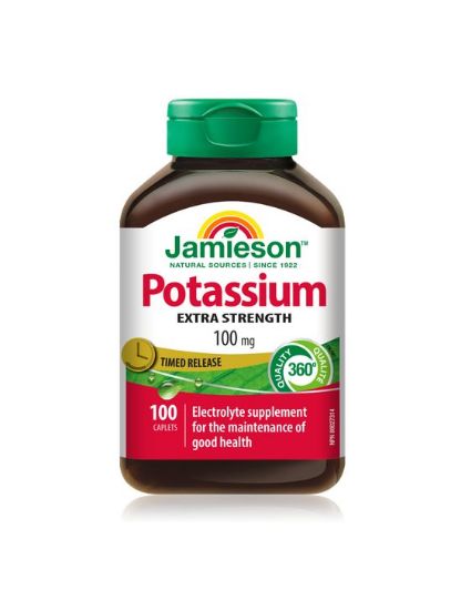 Jamieson Premium Kalij 100 mg, 100 tablet s podaljšanim sproščanjem