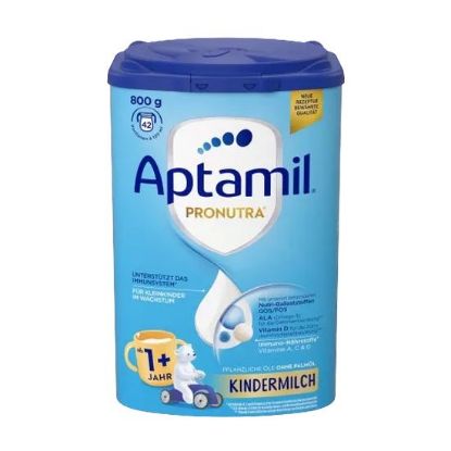 Aptamil Pronutra 1+, mleko za malčke po 1. letu starosti. Z dodatkom mešanice prehranskih vlaknin GOS/FOS. Aptamil pronutra 1+ 800 g