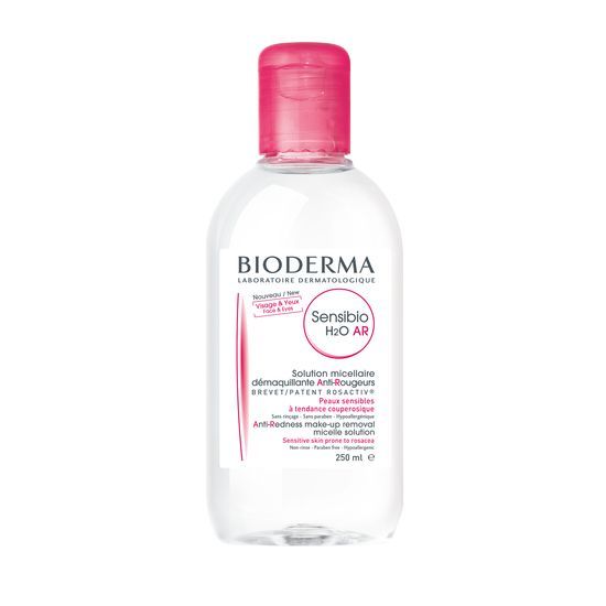 Bioderma Sensibio H2O AR micelarni losjon za občutljivo kožo z rdečico, 250 ml, akcija 1+1 gratis