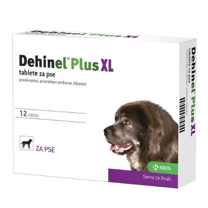 Dehinel plus XL za pse, 2 tablet