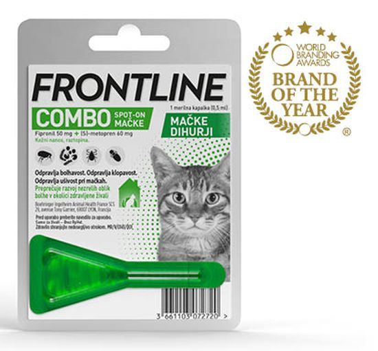 Frontline Combo za mačke in dihurje proti zunanjim zajedalcem