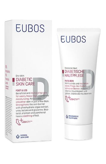 Eubos nega kože diabetikov krema za noge, 100 ml