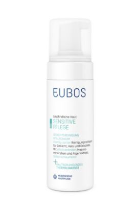 Eubos Sensitive nega Vital pena za globinsko čiščenje obraza, vratu in dekolteja, 150 ml