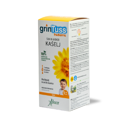 Aboca Grintuss sirup za otroke pri suhem in mokrem kašlju