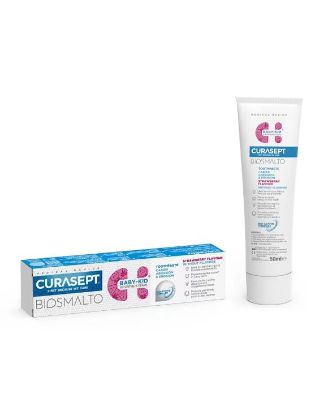 Curasept otroška zobna pasta BIOSMALTO CAE Baby-Kid – brez fluorida