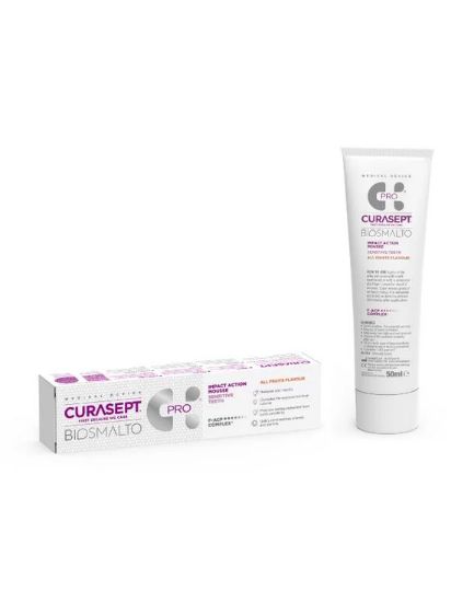 Curasept zobna pena BIOSMALTO IMPACT ACTION SENSITIVE, 50 ml