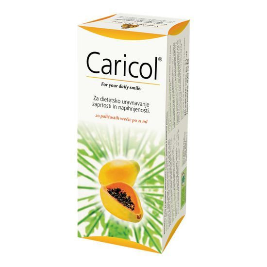 Caricol, pripravek s papajo, 20 vrečk