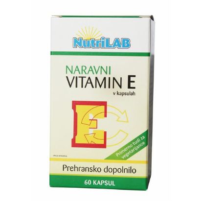 Nutrilab, vitamin E, 60 kapsul