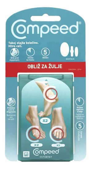 COMPEED OBLIZ za žulje mix 5x