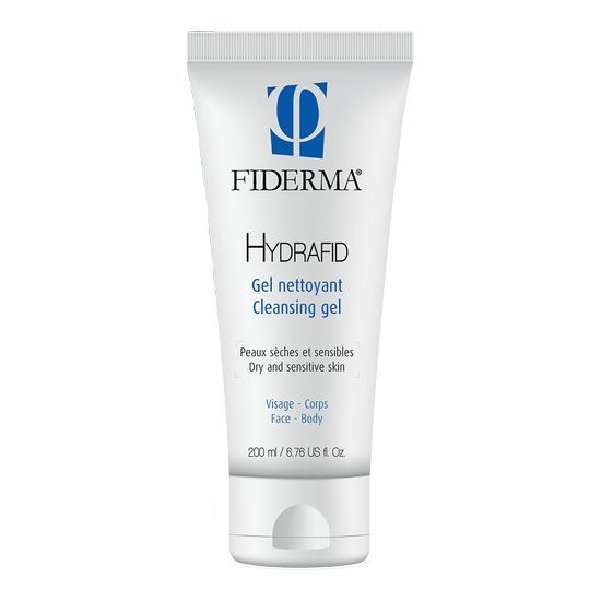 Fiderma Hydrafid čistilni gel za suho kožo za obraz in telo, 200 ml