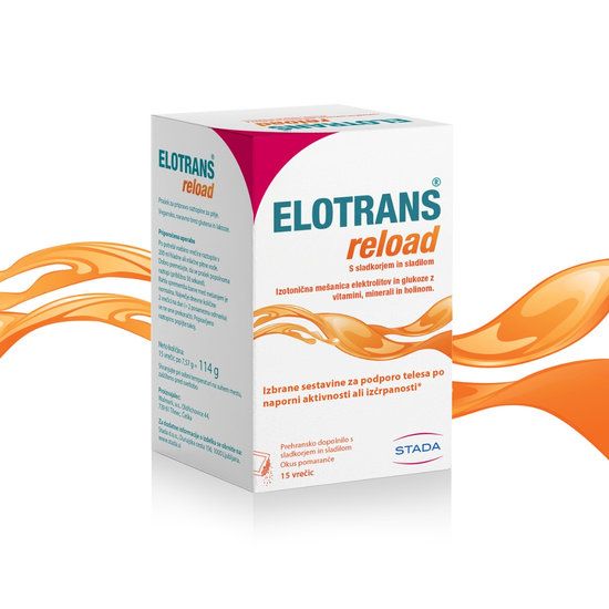 Elotrans Reload izotonična mešanica, 15 vrečk